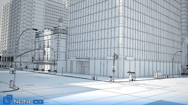 3d model new york broadway 7th - NYC Broadway - 7th Avenue Set 2... by NONECG